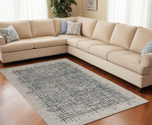 Homeroots 12' X 15' Gray Black And Tan Wool Plaid Tufted Handmade Area Rug Gray,Black,Tan Wool 514342