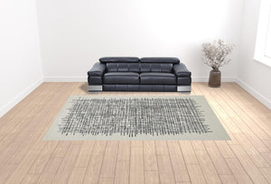 HomeRoots 4' Handmade Tufted Wool Area Rug in Tan and Brown Plaid – Stain-Resistant for Homes with Kids & Pets 10' X 14' 514348