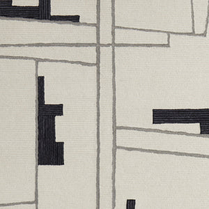 Homeroots 12' X 15' Gray And Ivory Wool Abstract Hand Tufted Area Rug  Wool 514398