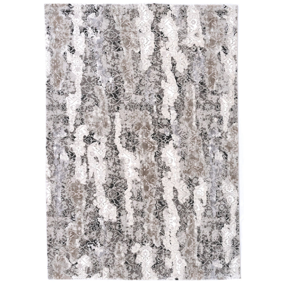 Capel Rugs Manhattan-chelsea Luxe Contemporary Area Rug With Striking Silver And Gray Tones For Modern Interiors Fog, Gray 100% Polyester 5144rs04000600330