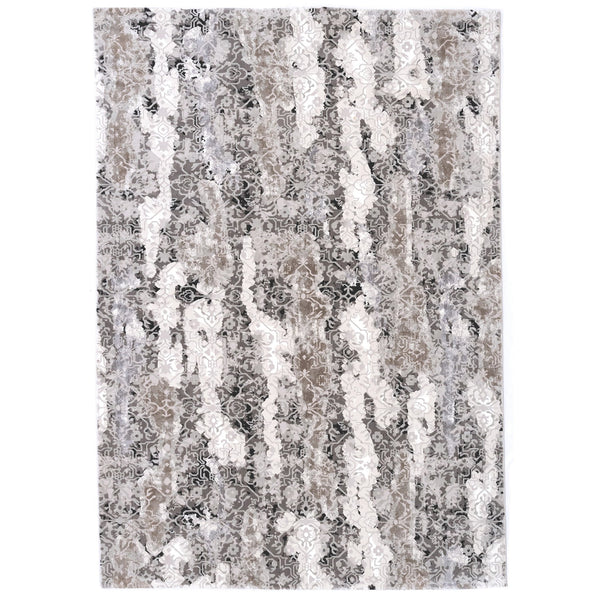 Capel Rugs Manhattan-chelsea Luxe Contemporary Area Rug With Striking Silver And Gray Tones For Modern Interiors Fog, Gray 100% Polyester 5144rs04000600330