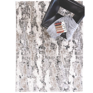 Capel Rugs Manhattan-chelsea Luxe Contemporary Area Rug With Striking Silver And Gray Tones For Modern Interiors Fog, Gray 100% Polyester 5144rs04000600330