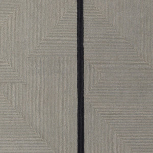 HomeRoots 4' Enhance Your Space with a Hand-Tufted Wool Abstract Geometric Area Rug in Black, Gray & Taupe 4' X 6' 514407