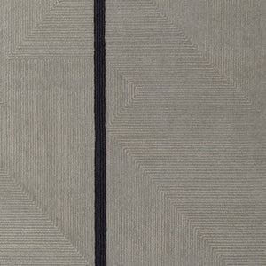 HomeRoots 4' Enhance Your Space with a Hand-Tufted Wool Abstract Geometric Area Rug in Black, Gray & Taupe 5' X 8' 514408