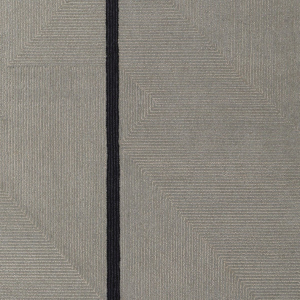 HomeRoots 4' Enhance Your Space with a Hand-Tufted Wool Abstract Geometric Area Rug in Black, Gray & Taupe 5' X 8' 514408