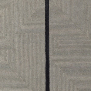 HomeRoots 4' Enhance Your Space with a Hand-Tufted Wool Abstract Geometric Area Rug in Black, Gray & Taupe 5' X 8' 514408