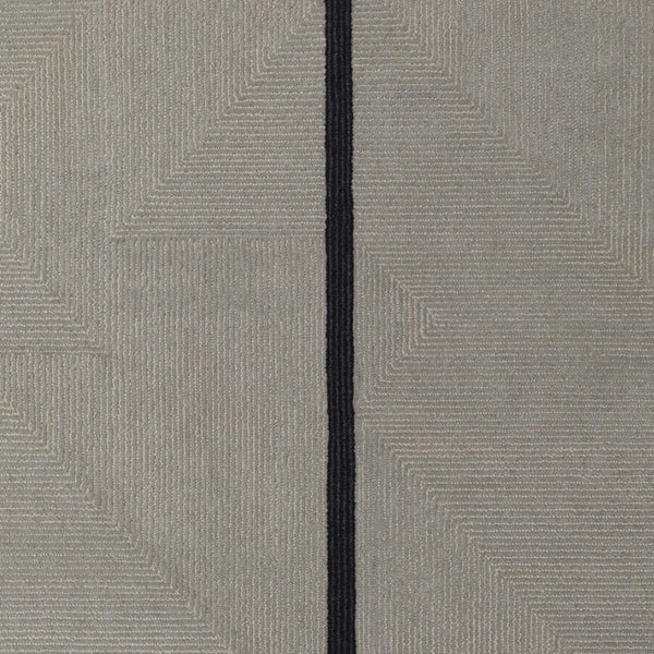 HomeRoots 4' Enhance Your Space with a Hand-Tufted Wool Abstract Geometric Area Rug in Black, Gray & Taupe 5' X 8' 514408