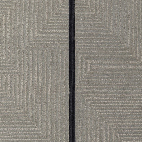 HomeRoots 4' Enhance Your Space with a Hand-Tufted Wool Abstract Geometric Area Rug in Black, Gray & Taupe 9' X 12' 514410