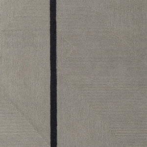 HomeRoots 4' Enhance Your Space with a Hand-Tufted Wool Abstract Geometric Area Rug in Black, Gray & Taupe 10' X 14' 514411