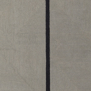 HomeRoots 4' Enhance Your Space with a Hand-Tufted Wool Abstract Geometric Area Rug in Black, Gray & Taupe 10' X 14' 514411