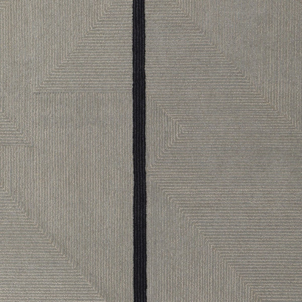 HomeRoots 4' Enhance Your Space with a Hand-Tufted Wool Abstract Geometric Area Rug in Black, Gray & Taupe 10' X 14' 514411