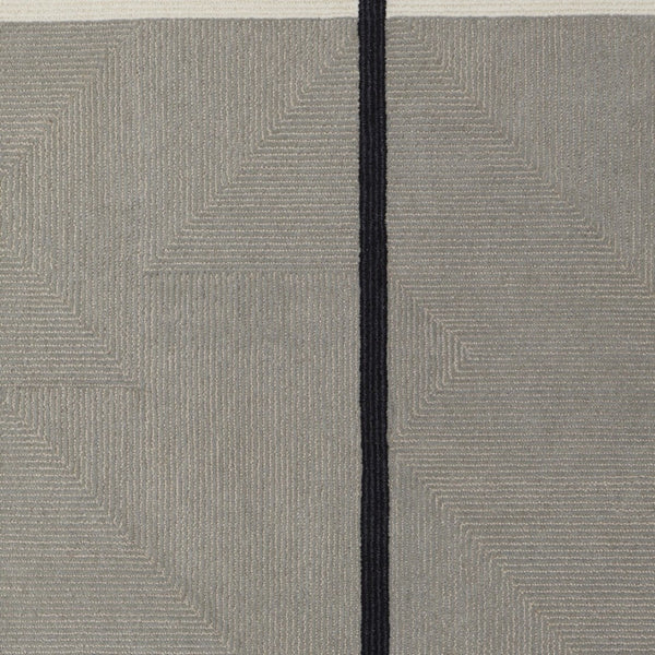 HomeRoots 4' Enhance Your Space with a Hand-Tufted Wool Abstract Geometric Area Rug in Black, Gray & Taupe 12' X 15' 514412
