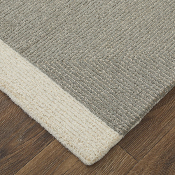 HomeRoots 4' Enhance Your Space with a Hand-Tufted Wool Abstract Geometric Area Rug in Black, Gray & Taupe 12' X 15' 514412