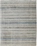 Homeroots 4' X 6' Blue And Gray Abstract Hand Woven Area Rug Gray,Blue,Green Viscose 514428