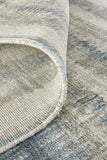 Homeroots 4' X 6' Blue And Gray Abstract Hand Woven Area Rug Gray,Blue,Green Viscose 514428