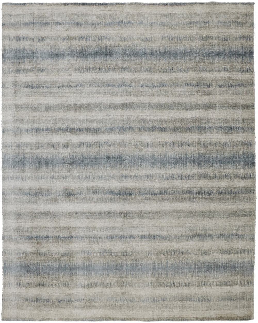 Homeroots 10' Hand Woven Area Rug - Unique Gray Blue & Green Abstract Design For A Cozy Home Atmosphere 12' X 15' Viscose 514433