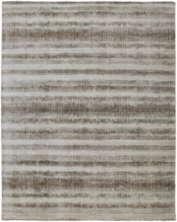 HomeRoots 4' Hand Woven Tan and Ivory Abstract Area Rug – Timeless Design for Warmth and Style in Any Room 4' X 6' 514435