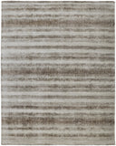 Homeroots 4' X 6' Tan And Ivory Abstract Hand Woven Area Rug Tan,Ivory,Brown Viscose 514435