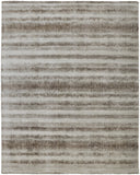 Homeroots 10' X 14' Tan Ivory And Brown Abstract Hand Woven Area Rug Tan,Ivory,Brown Viscose 514439