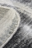 Homeroots 5' X 8' Gray And Black Abstract Hand Woven Area Rug Gray,Ivory,Black Viscose 514443