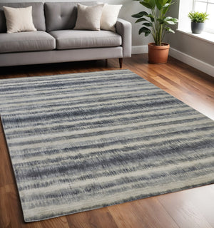 HomeRoots 4' Hand Woven Tan and Ivory Abstract Area Rug – Timeless Design for Warmth and Style in Any Room 5' X 8' 514450