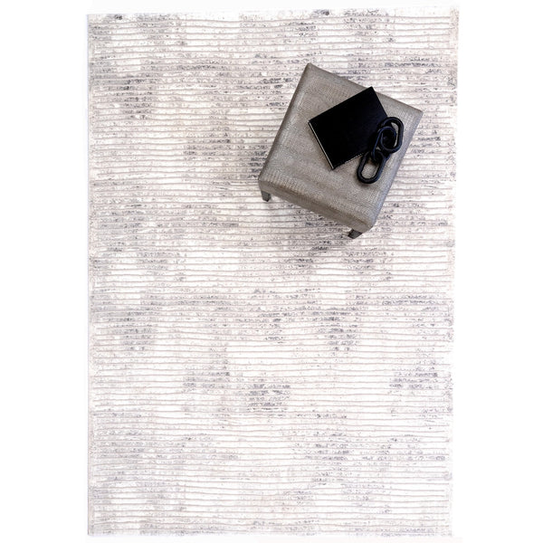 Capel Rugs Manhattan-gramercy Luxe Contemporary Area Rug With Striking Gray Tones For Modern Interiors Silver, White 100% Polyester 5145rs07101101300