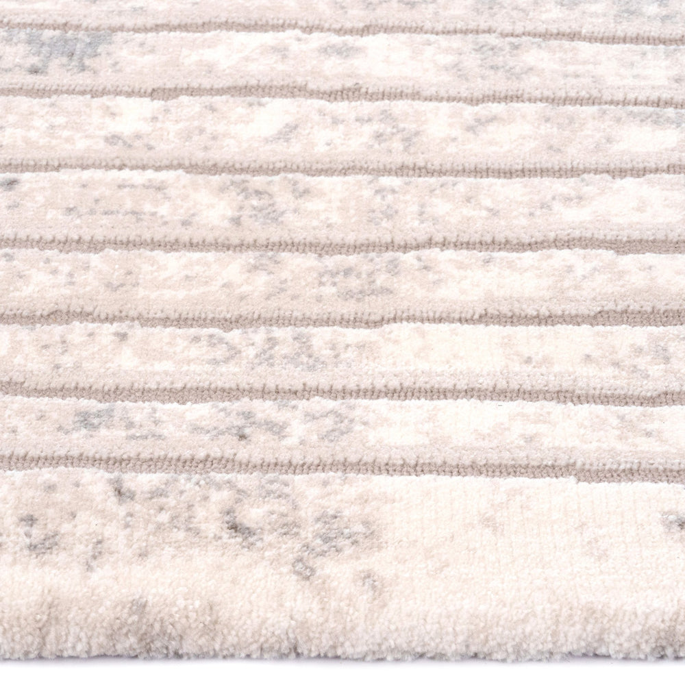 Capel Rugs Manhattan-gramercy Luxe Contemporary Area Rug With Striking Gray Tones For Modern Interiors Silver, White 100% Polyester 5145rs07101101300