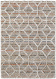 Homeroots 4' X 6' Tan Taupe And Ivory Geometric Power Loom Stain Resistant Area Rug Tan,Taupe,Ivory Polyester 514506