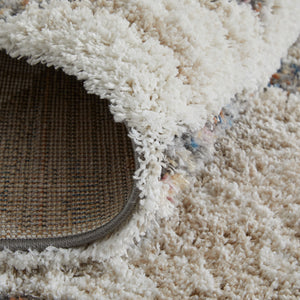 Homeroots 10' X 14' Tan Ivory And Blue Chevron Power Loom Stain Resistant Area Rug Tan,Ivory,Blue Polyester 514545