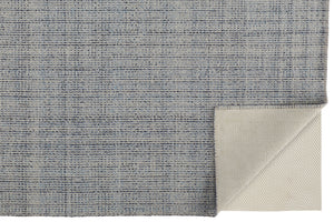 Homeroots 5' X 8' Gray Ivory And Blue Hand Woven Area Rug Gray,Ivory,Blue Polyester 514548