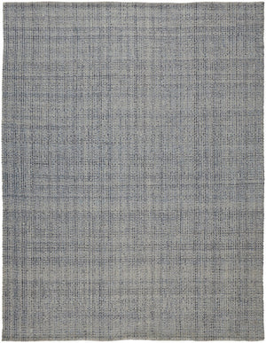 Homeroots 12' Hand Woven Area Rug In Gray, Ivory, And Blue - Artisan Crafted For Elegant Home Decor Style 12' X 15' Polyester 514552
