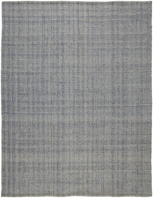 Homeroots 12' Hand Woven Area Rug In Gray, Ivory, And Blue - Artisan Crafted For Elegant Home Decor Style 12' X 15' Polyester 514552