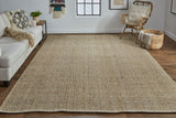 Homeroots 5' X 8' Brown Hand Woven Area Rug Brown Polyester 514554