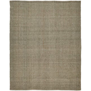Homeroots 9' X 12' Green Hand Woven Area Rug Green,Tan Polyester 514562