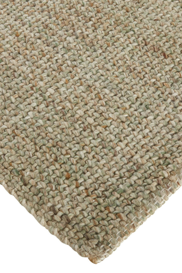 HomeRoots 5' Hand-Woven Area Rug in Gray, Ivory & Blue - Timeless Artistry for Elegant Living Spaces 12' x 15' 514564