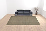 Homeroots 12' X 15' Green And Tan Hand Woven Area Rug Green,Tan Polyester 514564