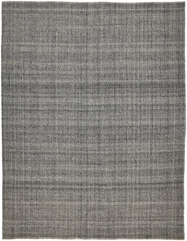 Homeroots 5' X 8' Gray And Ivory Hand Woven Area Rug Gray,Ivory Polyester 514566