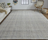 Homeroots 5' X 8' Ivory Tan And Gray Hand Woven Area Rug Ivory,Tan,Gray Polyester 514572