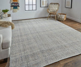 Homeroots 5' X 8' Ivory Tan And Gray Hand Woven Area Rug Ivory,Tan,Gray Polyester 514572