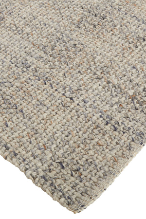 Homeroots 9' X 12' Beige And Gray Hand Woven Area Rug Ivory,Tan,Gray Polyester 514574