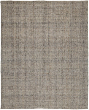 HomeRoots 5' Hand-Woven Area Rug in Gray, Ivory & Blue - Timeless Artistry for Elegant Living Spaces 10' X 14' 514575