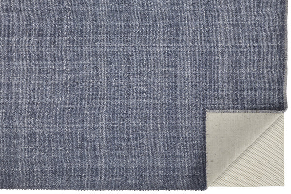 Homeroots 9' X 12' Blue Hand Woven Area Rug Blue Polyester 514580