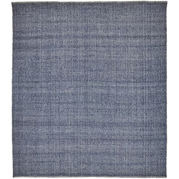 HomeRoots 5' Hand-Woven Area Rug in Gray, Ivory & Blue - Timeless Artistry for Elegant Living Spaces 10' X 14' 514581