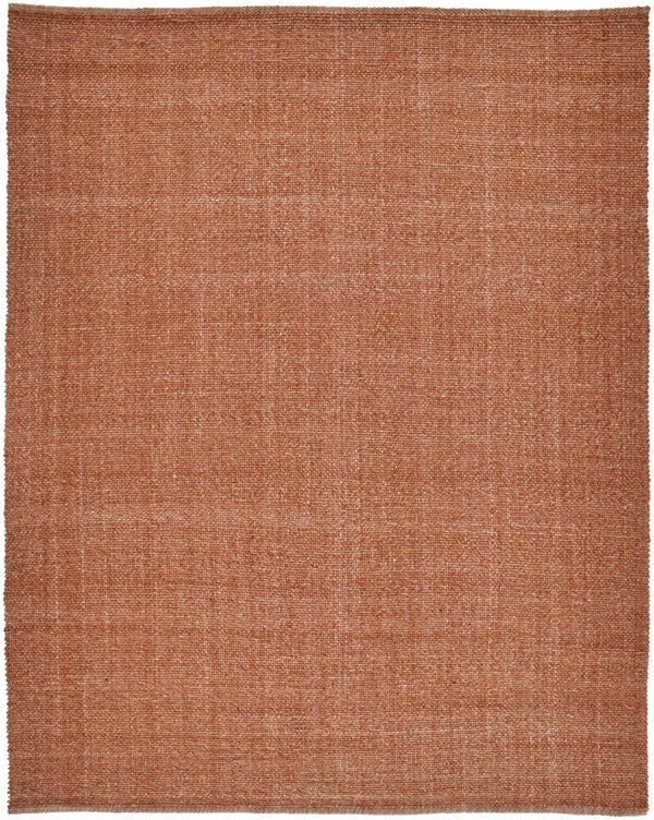 Homeroots 5' X 8' Orange Hand Woven Area Rug Orange Polyester 514584