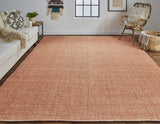 Homeroots 5' X 8' Orange Hand Woven Area Rug Orange Polyester 514584