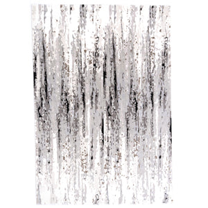 Capel Rugs Manhattan-soho Luxe Contemporary Rug Collection With Textured Patterns And Elegant Silver Tones Steel, Gray 100% Polyester 5146rs05030708360