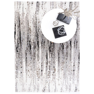 Capel Rugs Manhattan-soho Luxe Contemporary Rug Collection With Textured Patterns And Elegant Silver Tones Steel, Gray 100% Polyester 5146rs05030708360