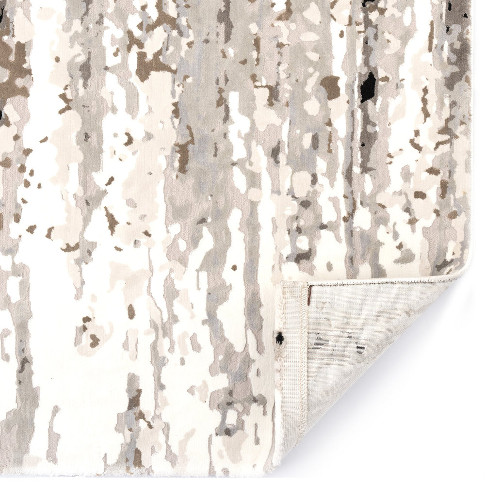 Capel Rugs Manhattan-soho Luxe Contemporary Rug Collection With Textured Patterns And Elegant Silver Tones Steel, Gray 100% Polyester 5146rs05030708360