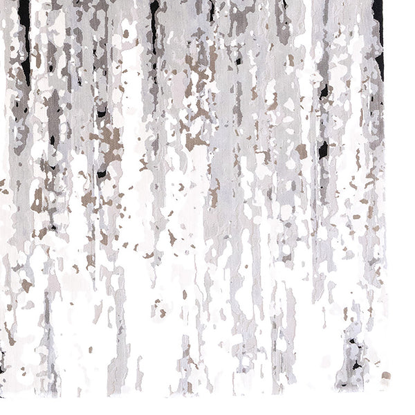 Capel Rugs Manhattan-soho Luxe Contemporary Rug Collection With Textured Patterns And Elegant Silver Tones Steel, Gray 100% Polyester 5146rs05030708360