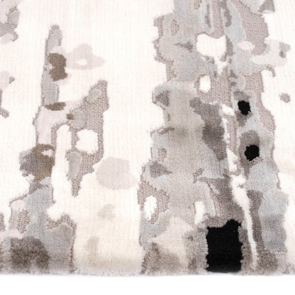 Capel Rugs Manhattan-soho Luxe Contemporary Rug Collection With Textured Patterns And Elegant Silver Tones Steel, Gray 100% Polyester 5146rs05030708360